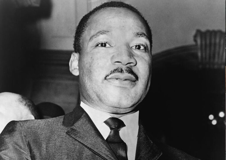 It is a Martin Luther King Jr image logo for the post