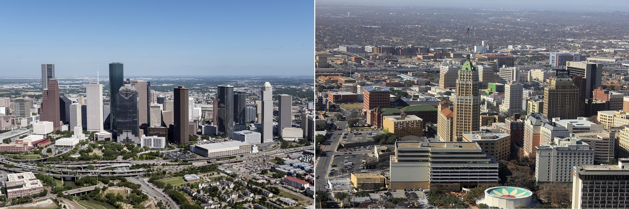 Houston and San Antonio