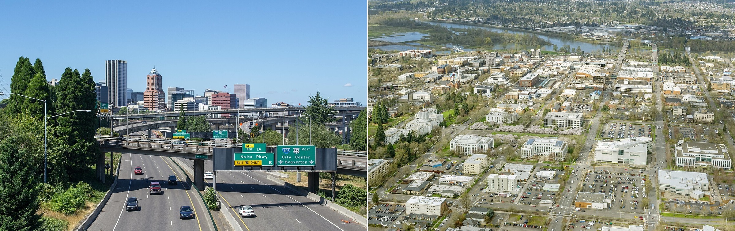 Portland and Salem, Oregon