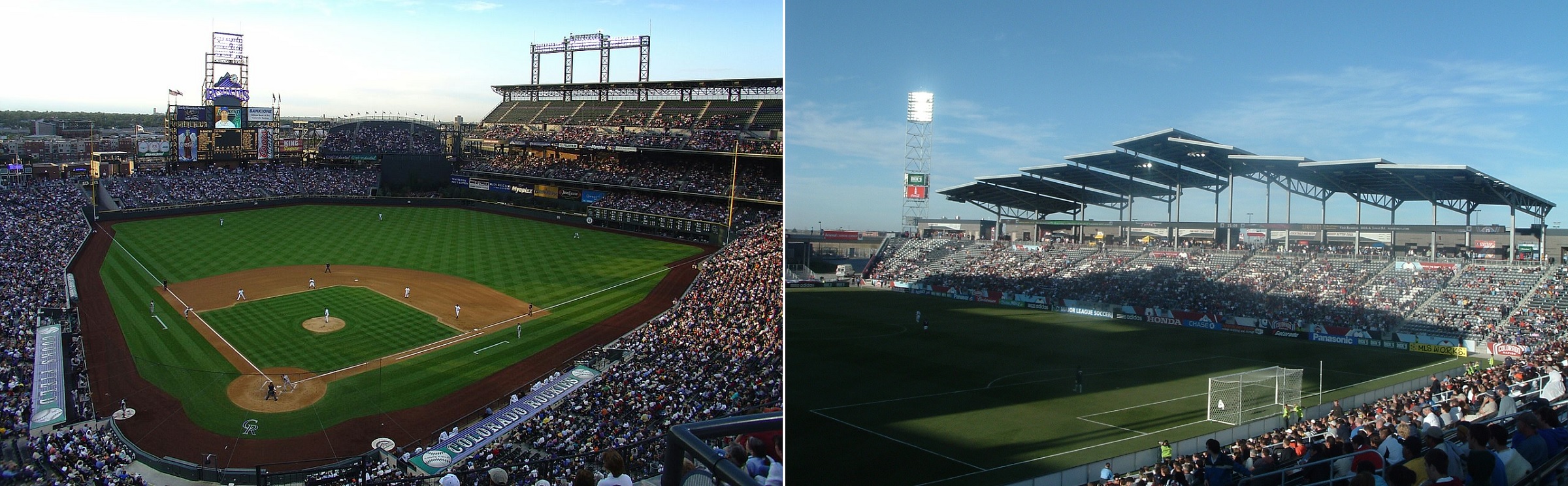 Rockies baseball club at Coors Field and Dick's Sporting Goods Park, Colorado