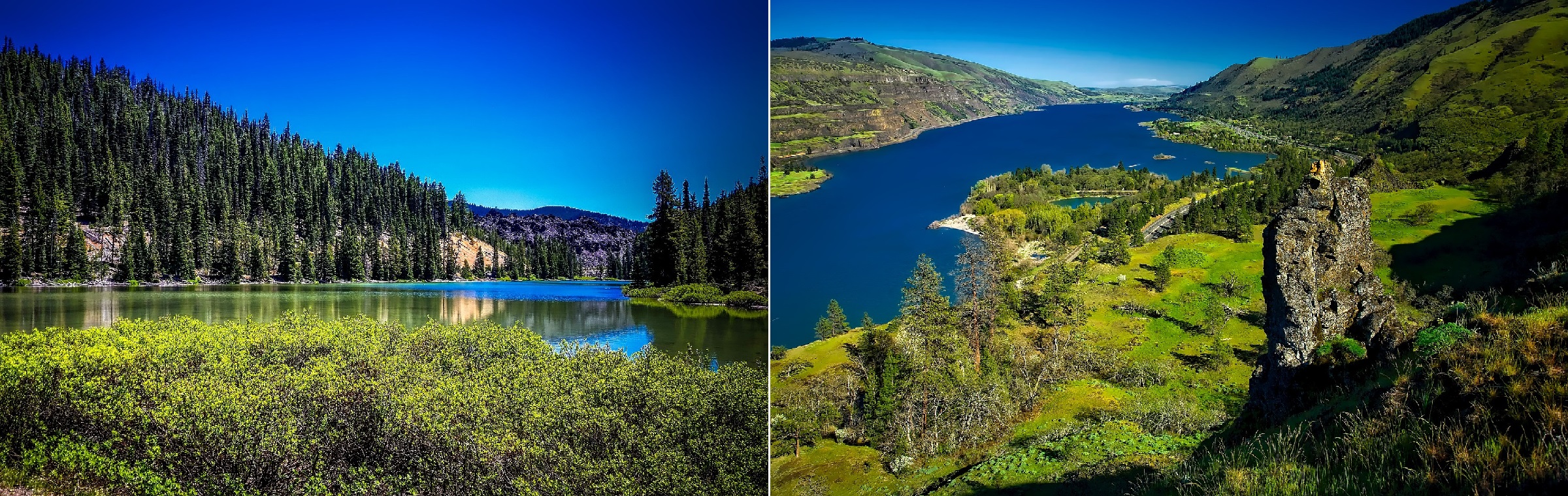 Todd Lake and Columbia River, Oregon