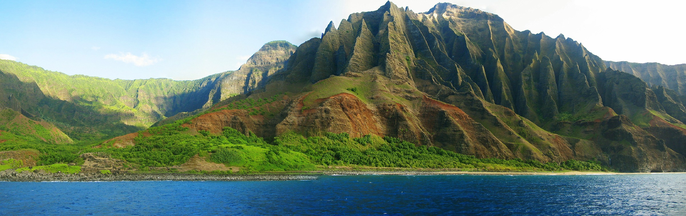 A view of the Nā Pali Coast