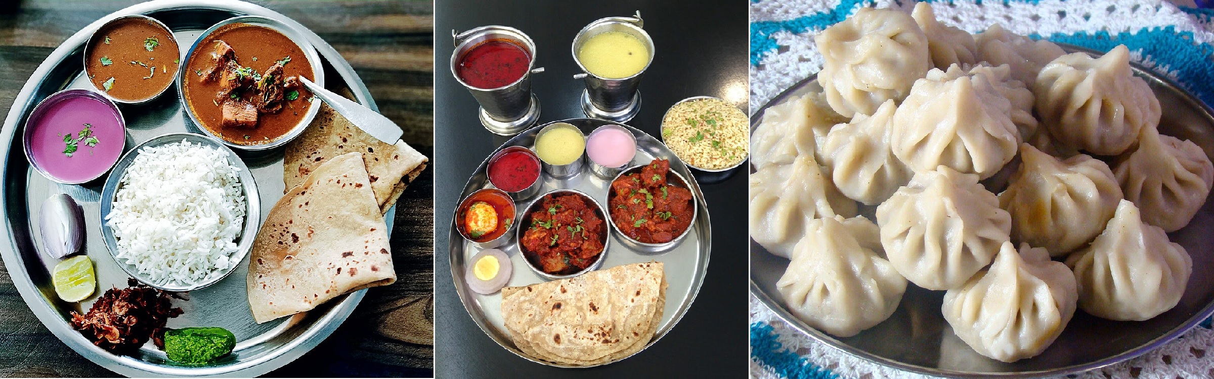 Maharashtrian non-vegetarian thaali, Kolhapur Thaali and Ukadiche (Steamed) Modak