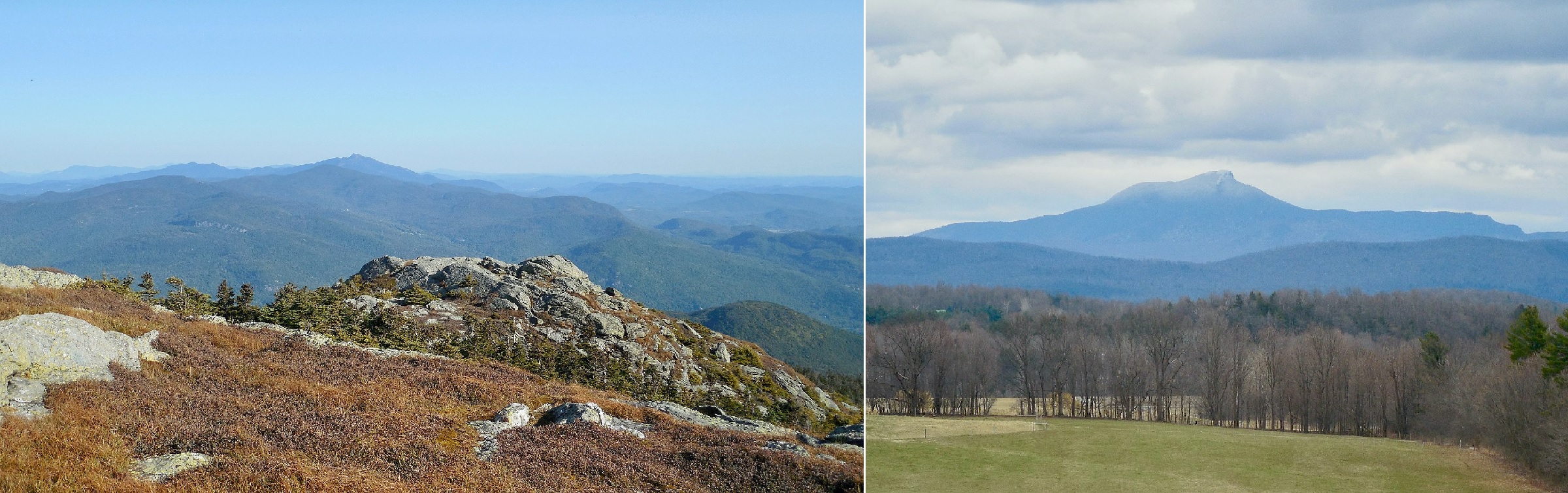 Mount Mansfield and Camel's Hump Mountain