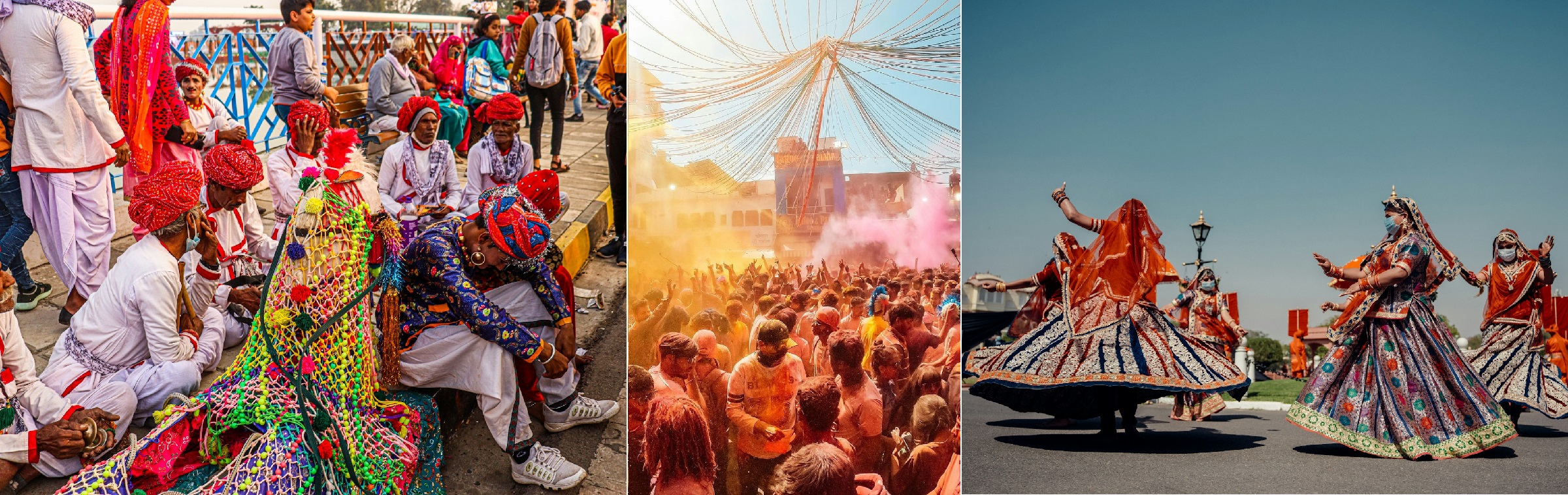 Pushkar Camel fair, Holi and Ghoomar