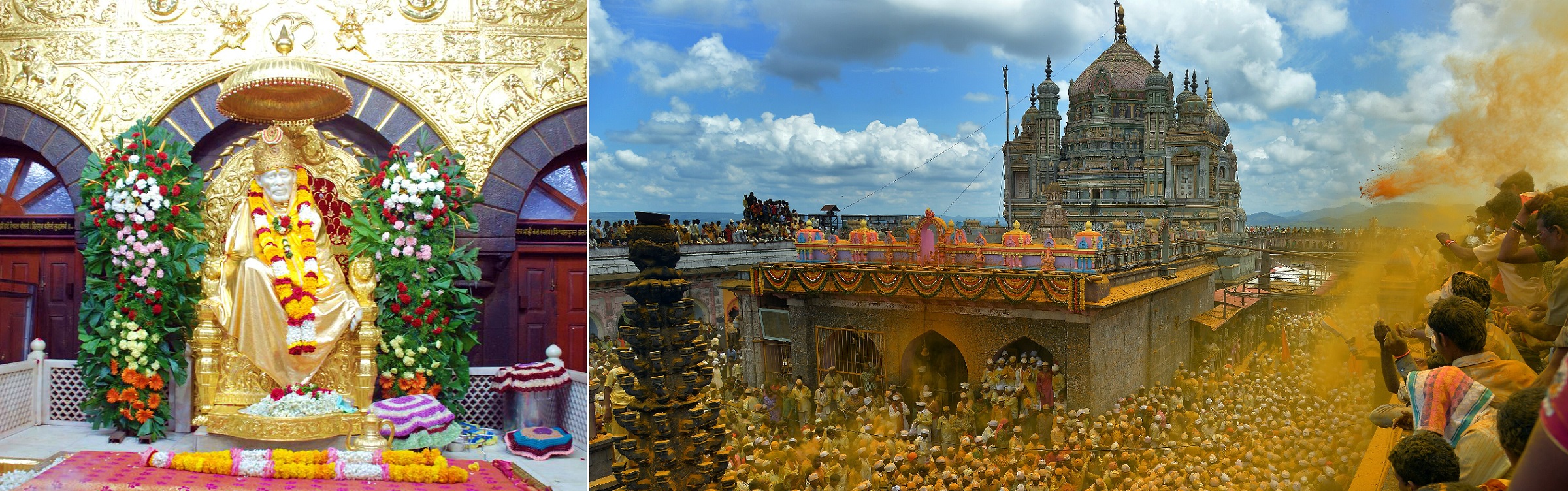 Sai baba of Shirdi and Khandoba temple Pune, Maharashtra