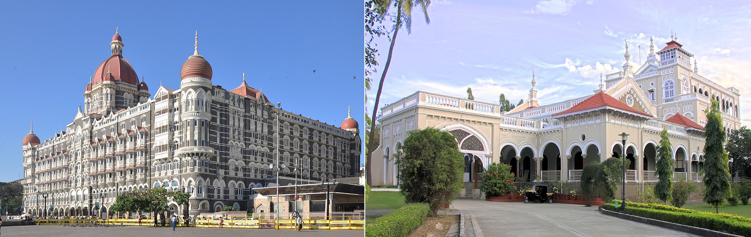 Taj Mahal Palace, Mumbai and Aga khan Palace, Pune