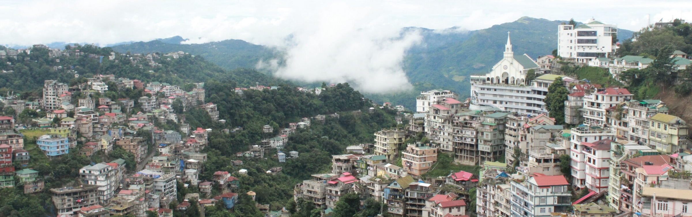 Aizawl, capital city of Mizoram.