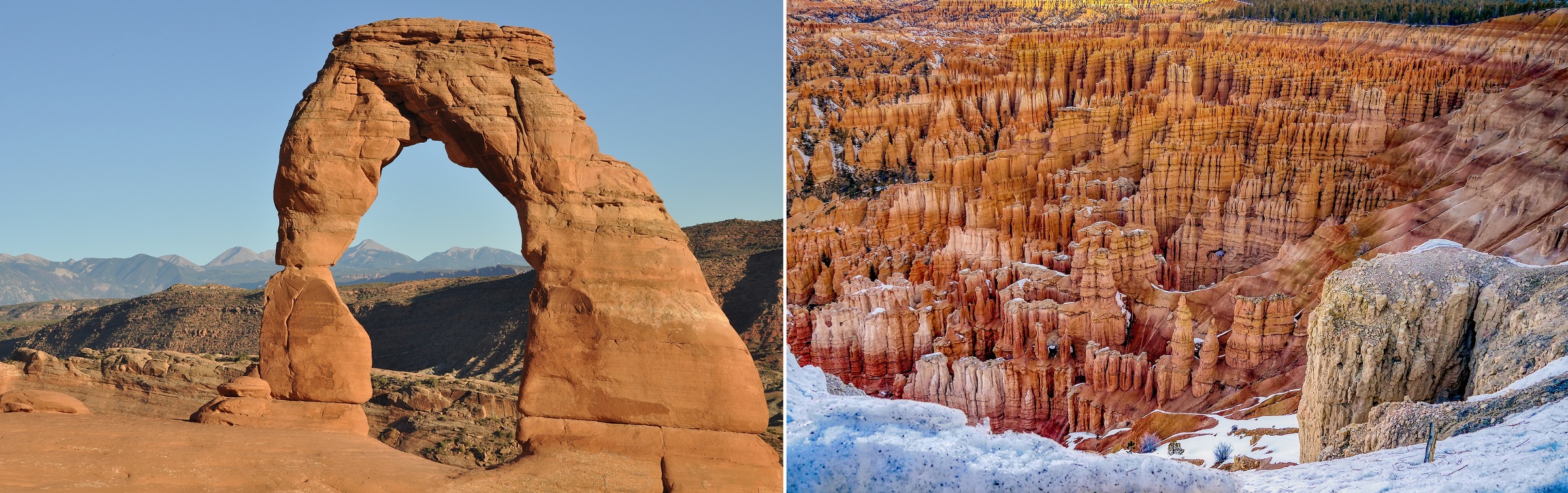 Arches National Park and Bryce Canyon National Park, Utah