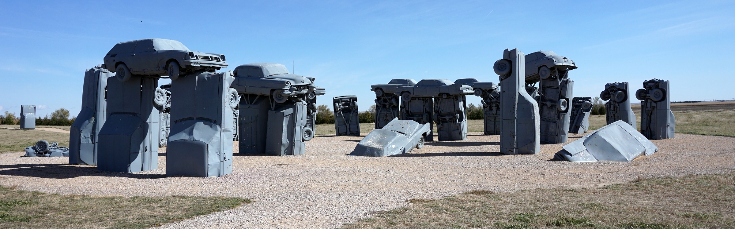 Carhenge is a replica of England's Stonehenge, Nebraska