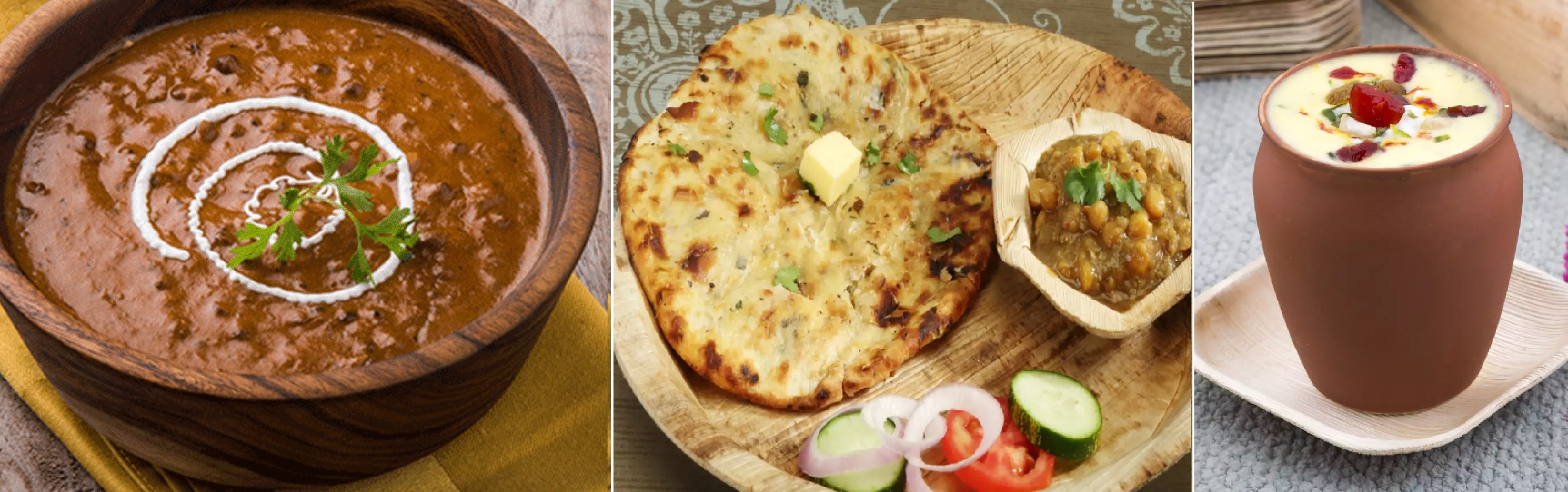 Dal Makhani, Amritsari Kulcha and Lassi, Punjab