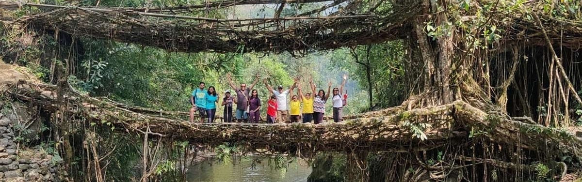 Double-Decker Living root bridge, Meghalaya