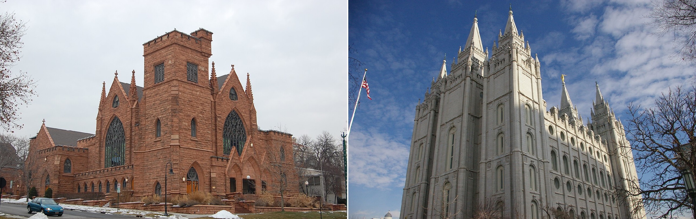 First Presbyterian Church and Temple Square, Utah