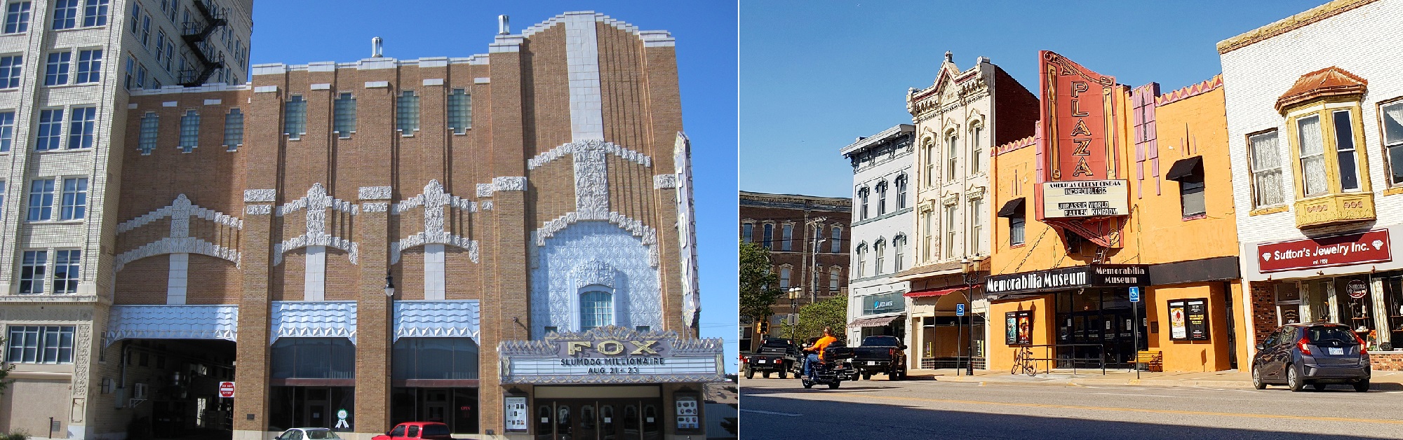 Fox Theater Hutchinson and Plaza Cinema Ottawa, Kansas