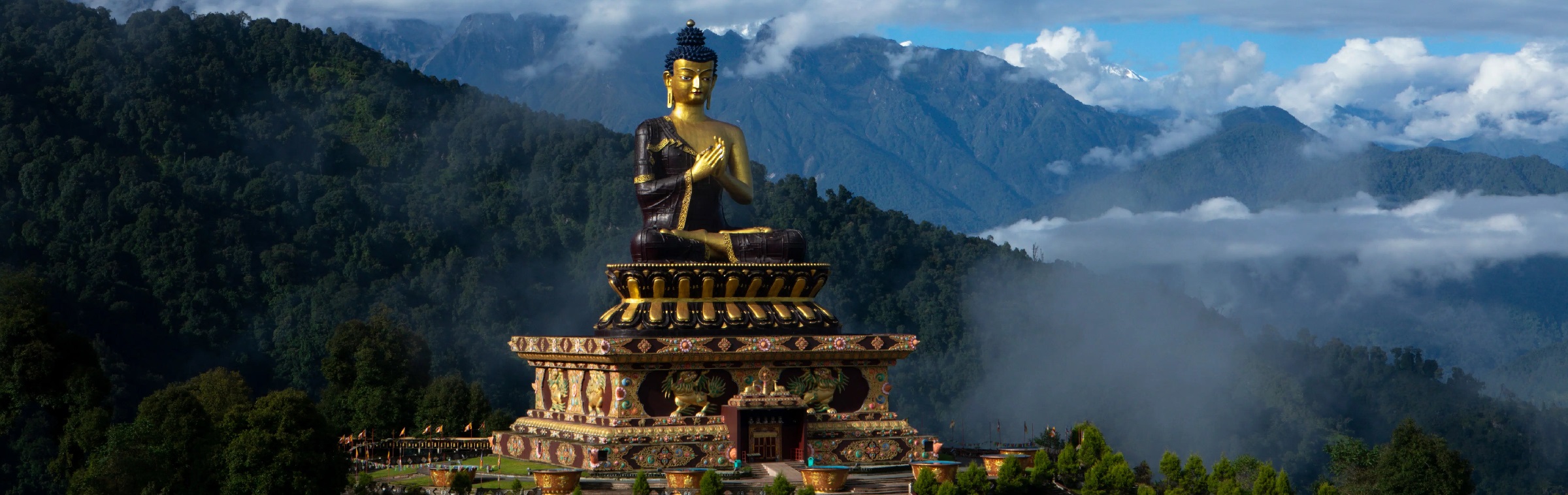 Gautama Buddha statue at Buddha Park, Ravangla, Sikkim, India