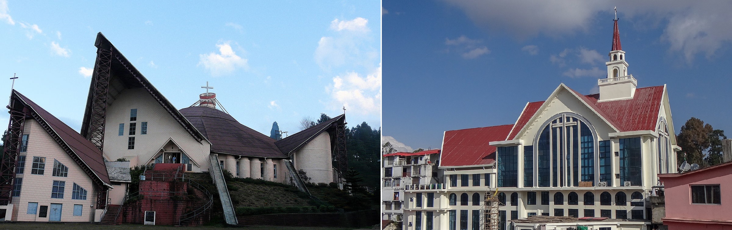 Cathedral of Kohima and Kohima Ao Baptist Church, Nagaland