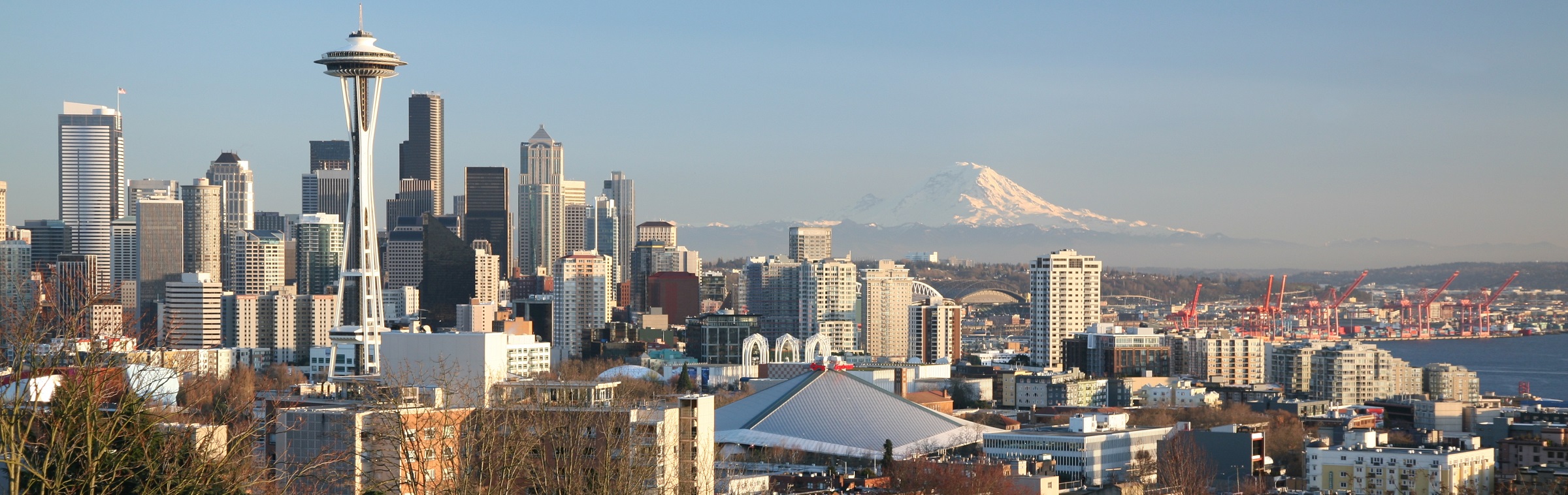 Seattle Skyline view from Queen Anne Hill, Washington State