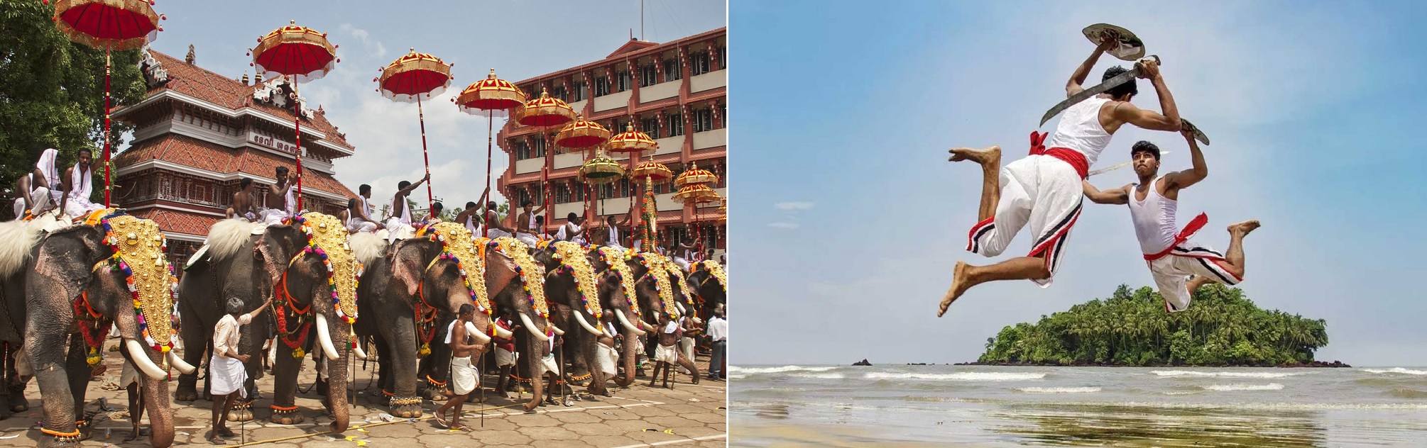 Thrissur Pooram Festival and Kalaripayattu, Kerala