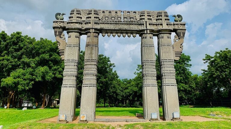 A Torana, gate to sacred precinct, Warangal Fort Park and Museum, Telangana