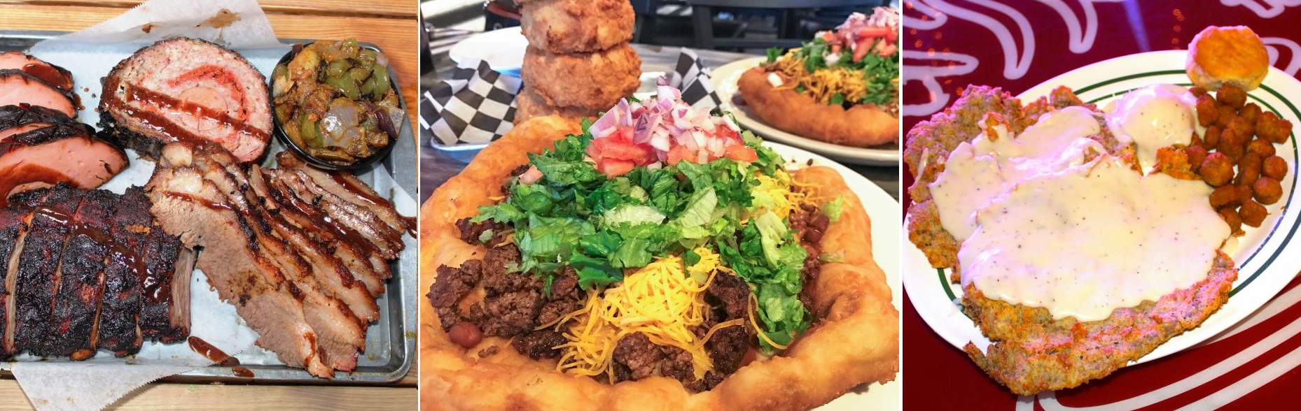 Barbecue, Indian Taco and Chicken-Fried Steak, Oklahoma