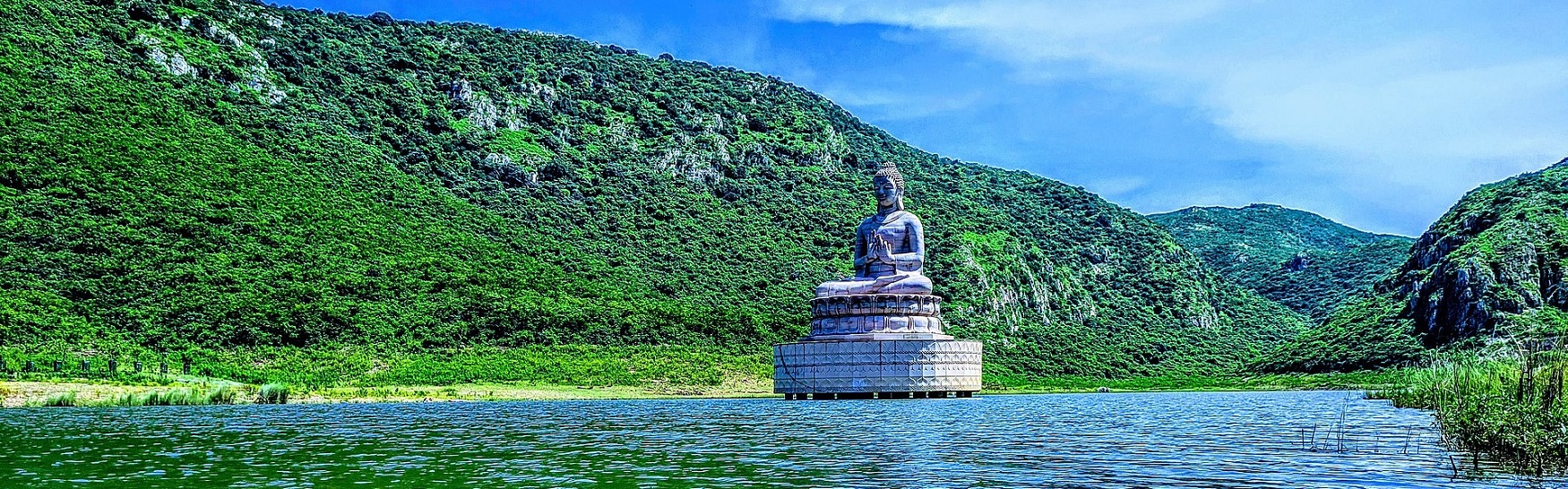 Ghora katora lake in the Rajgir hills, Bihar