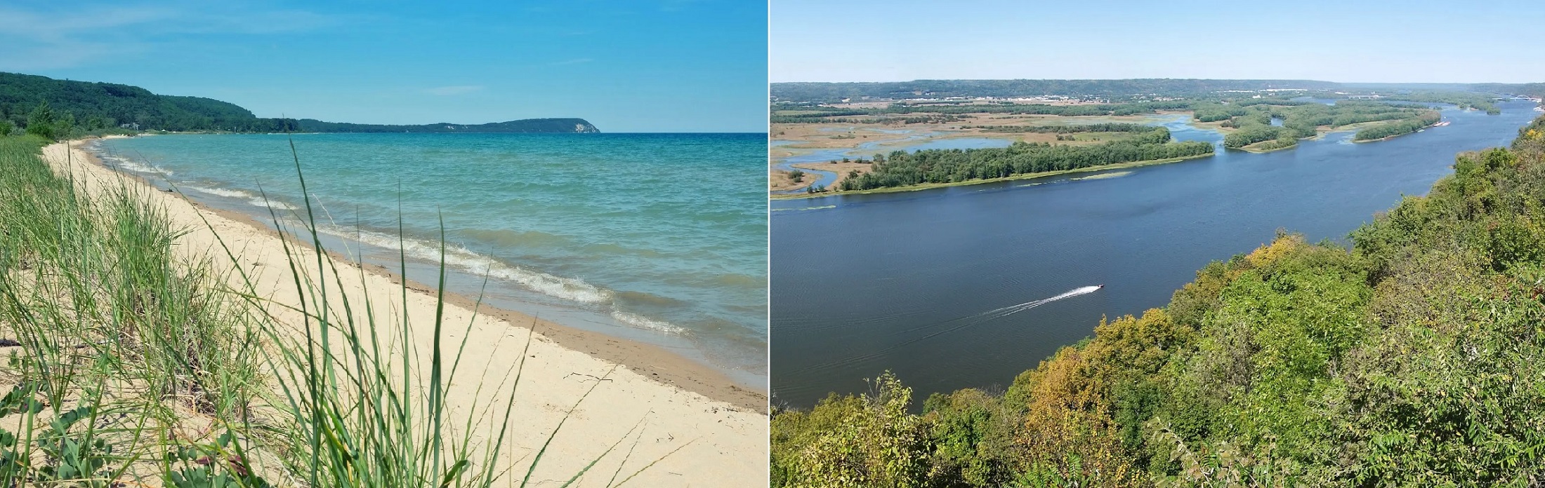 Lake Michigan and Mississippi River, Illinois