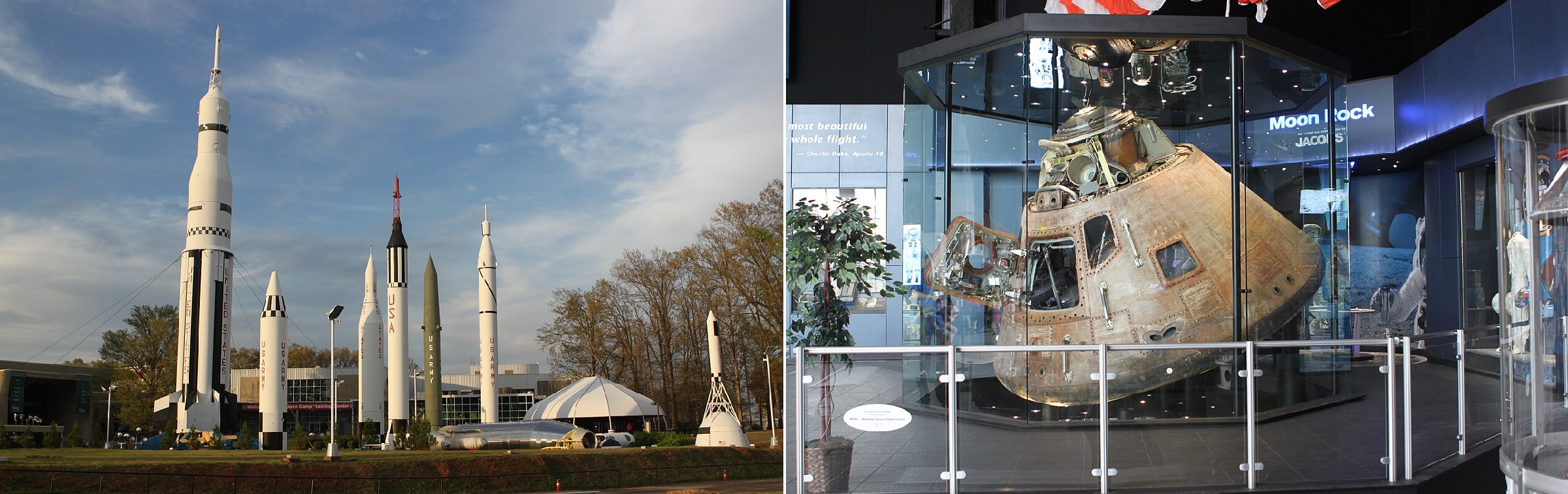 USSRC Rocket Park and Apollo 16 capsule, Huntsville, Alabama