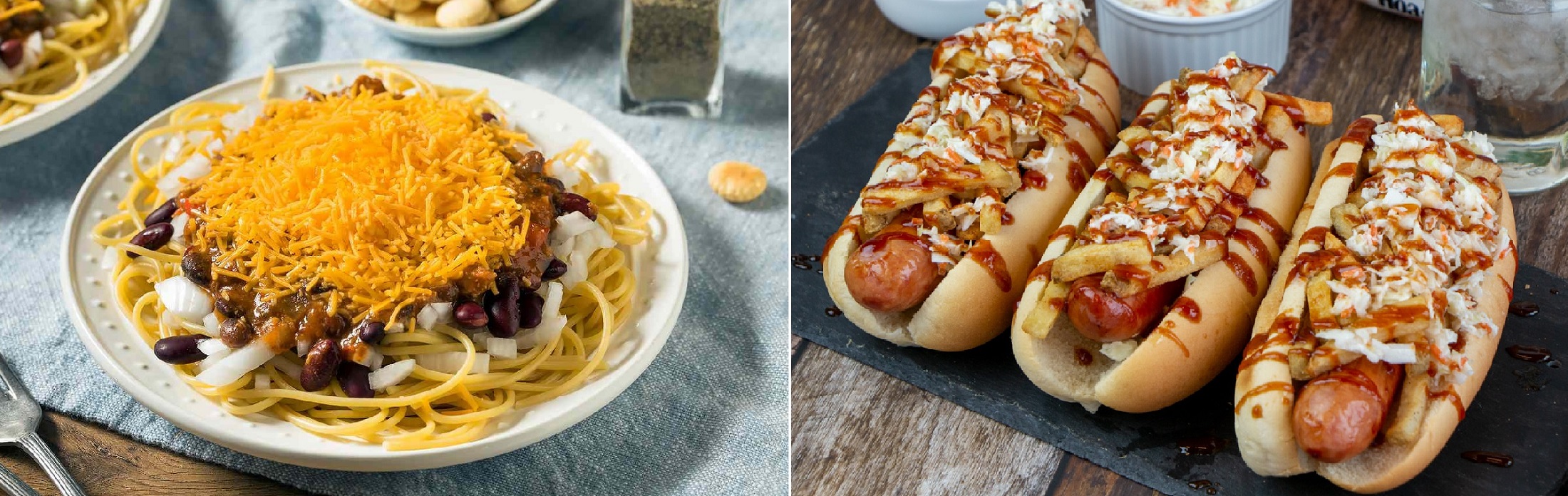 Cincinnati Chili and Cleveland Polish Boy, Ohio