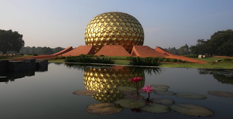 Matrimandir (the Golden globe), Auroville, Pondicherry