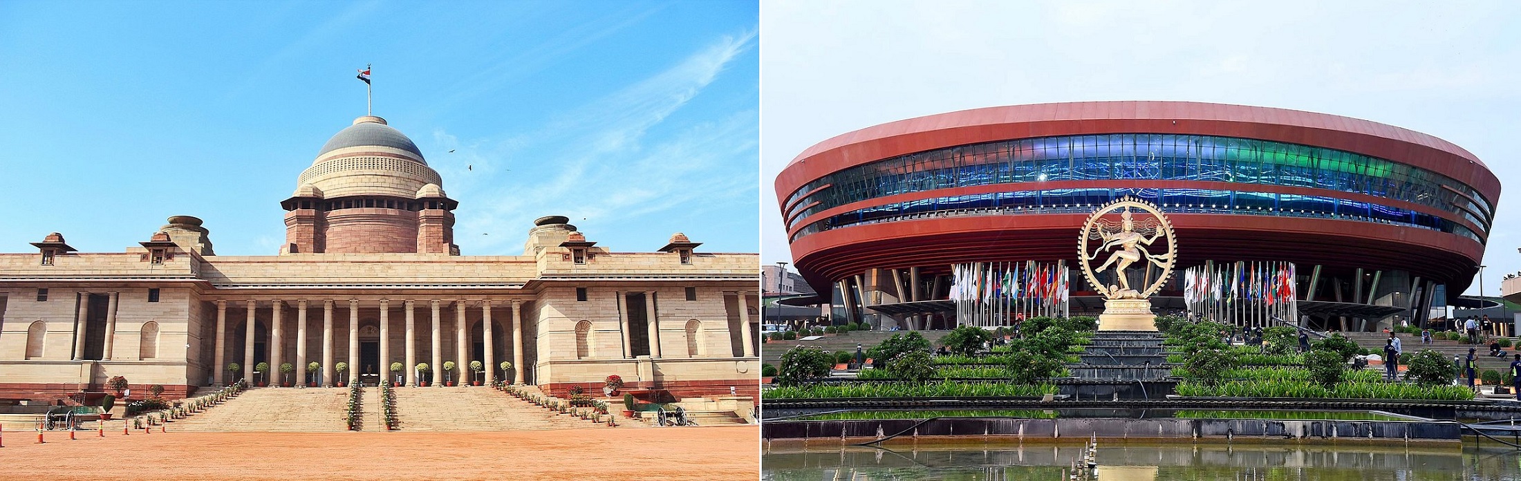 Rashtrapati Bhavan and Bharat Mandapam, Delhi