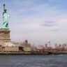 The Statue of Liberty in New York Harbor, New York