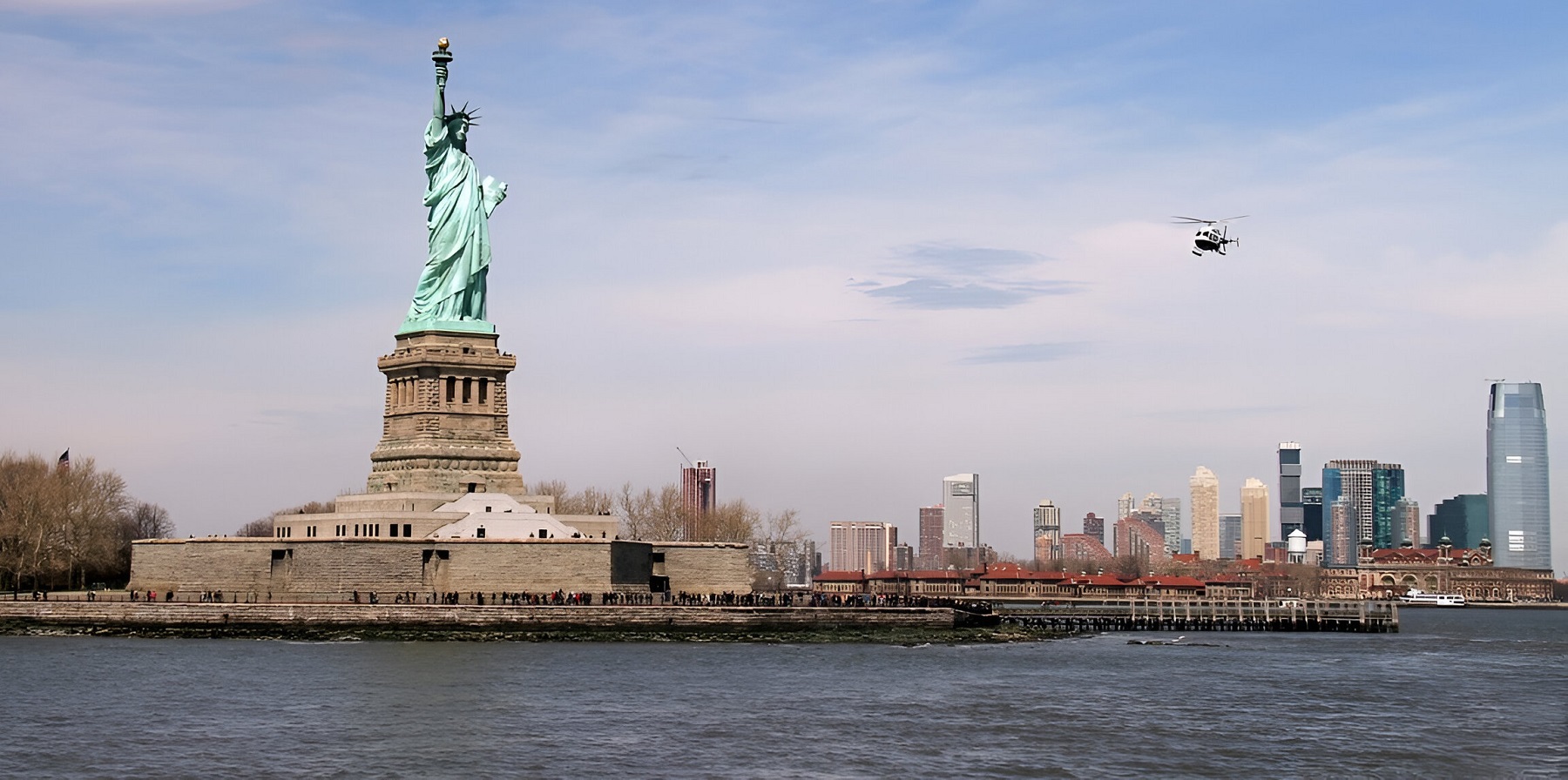 The Statue of Liberty in New York Harbor, New York