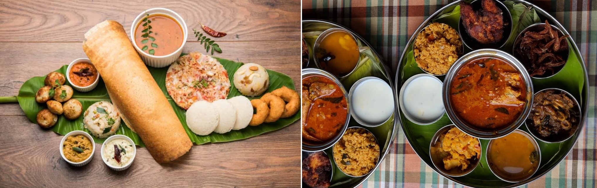 Traditional Tamil cuisine with dishes like dosa, idli, and seafood, Pondicherry(Puducherry)