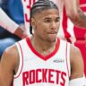 Jalen Green with the Houston Rockets in 2022